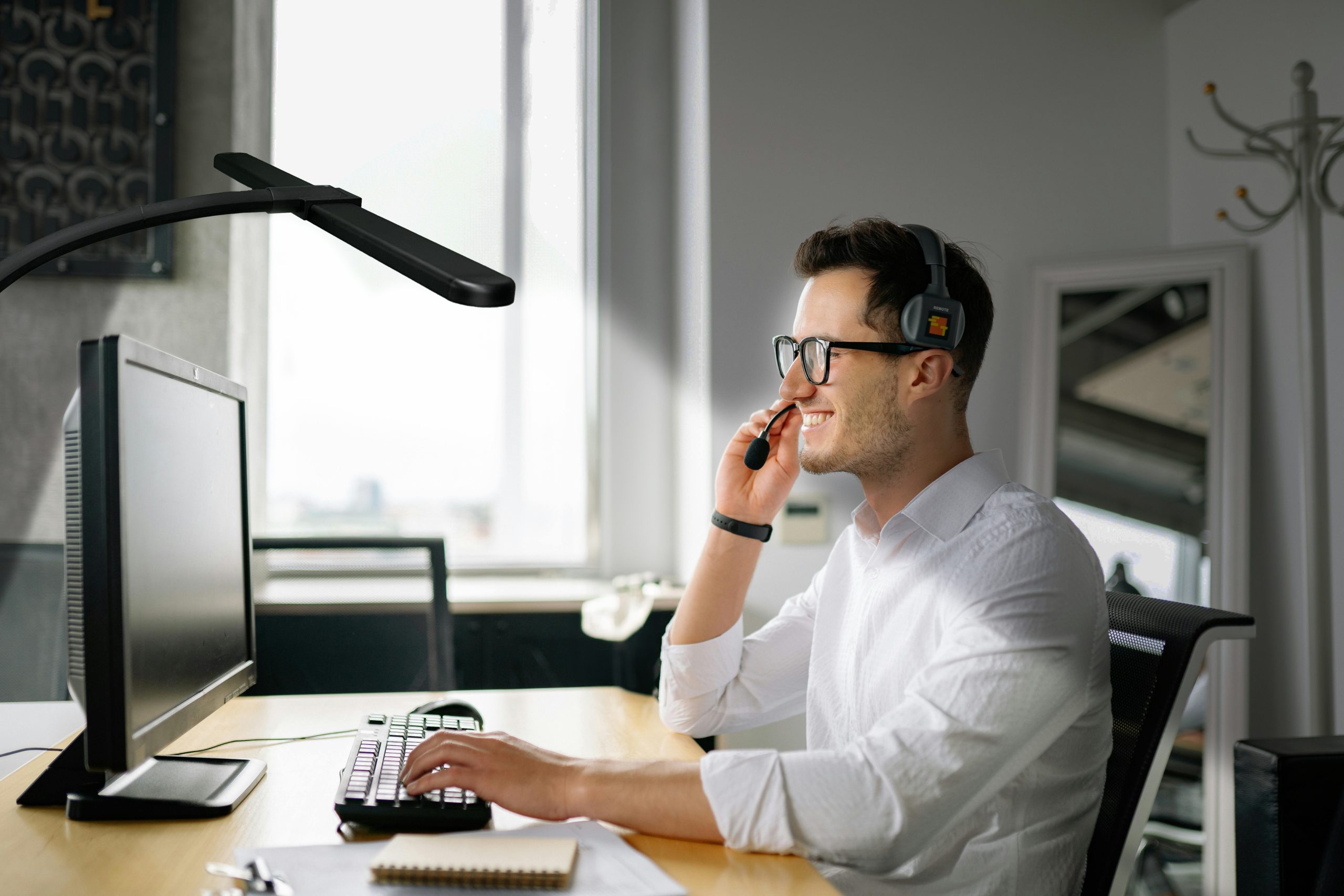 Professional working from home desk lamp